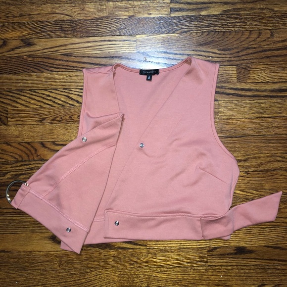 Dynamite sleeveless crop top with wrap - Picture 3 of 3